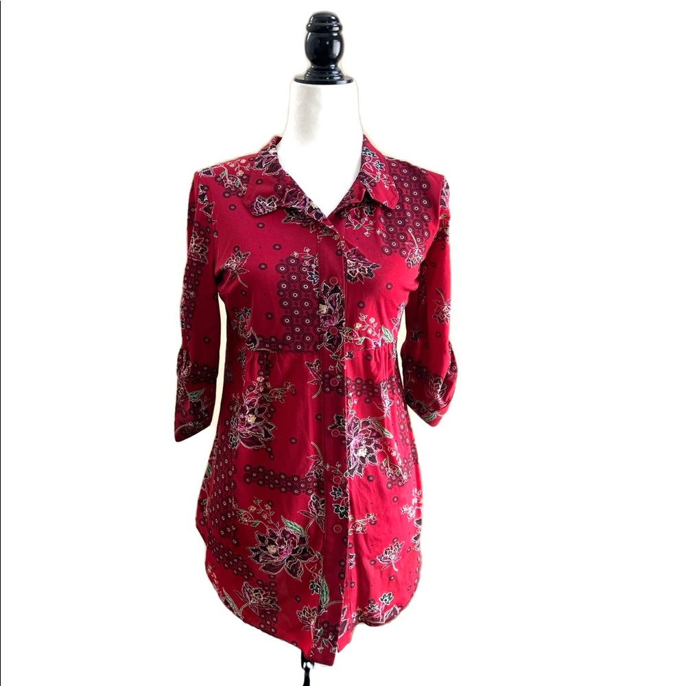 Style & Co boho floral tiered blouse. Never worn!